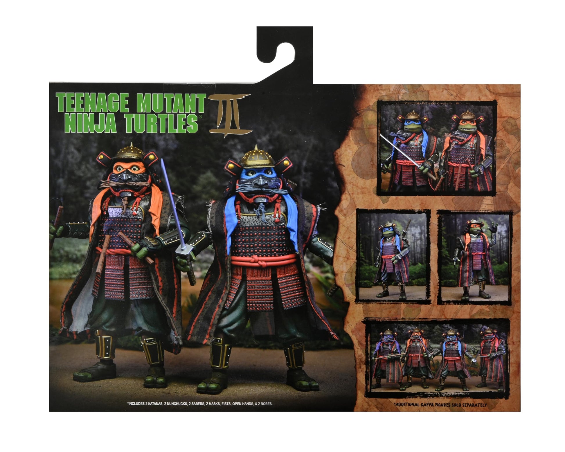NECA - Teenage Mutant Ninja Turtles 3 (Movie) - 7" Scale Action Figures - Leonardo & Michelangelo 2 Pack