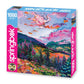Springbok's Rocky Mountain Twilight 1000 Piece Jigsaw Puzzle Featuring The Impressionistic Painting of The Rockies by Artist Shannon Roman