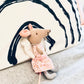 LEVLOVS Cat in shoebox with Mouse Purse Linen Doll