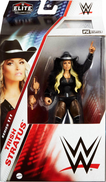 Mattel WWE Elite Action Figure & Accessories, 6-inch Collectible Trish Stratus with 25 Articulation Points, Life-Like Look & Swappable Hands