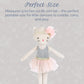 MON AMI Kacie The Kitty Ballerina Stuffed Doll - 9”, Soft Plush Animal Doll, Use as Toy or Room Decor, Great Gift for Kids of All Ages