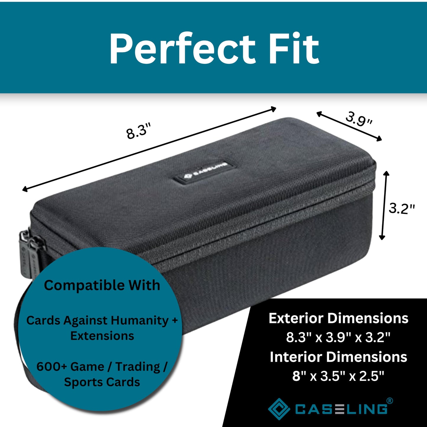 caseling Hard Card Case for 600+ Trading Cards, Collectible Game Holder
