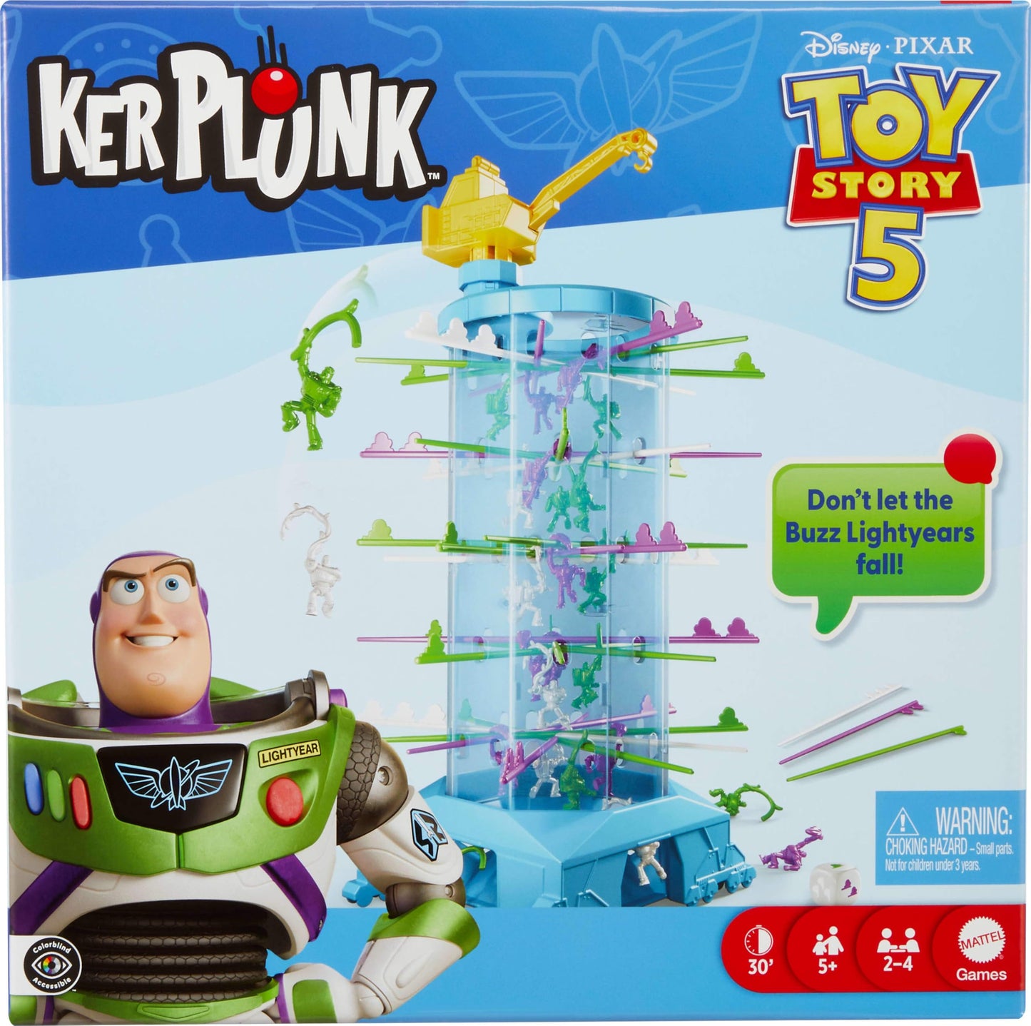 Mattel Games Kerplunk Disney and Pixar Toy Story 5 Kids & Family Game