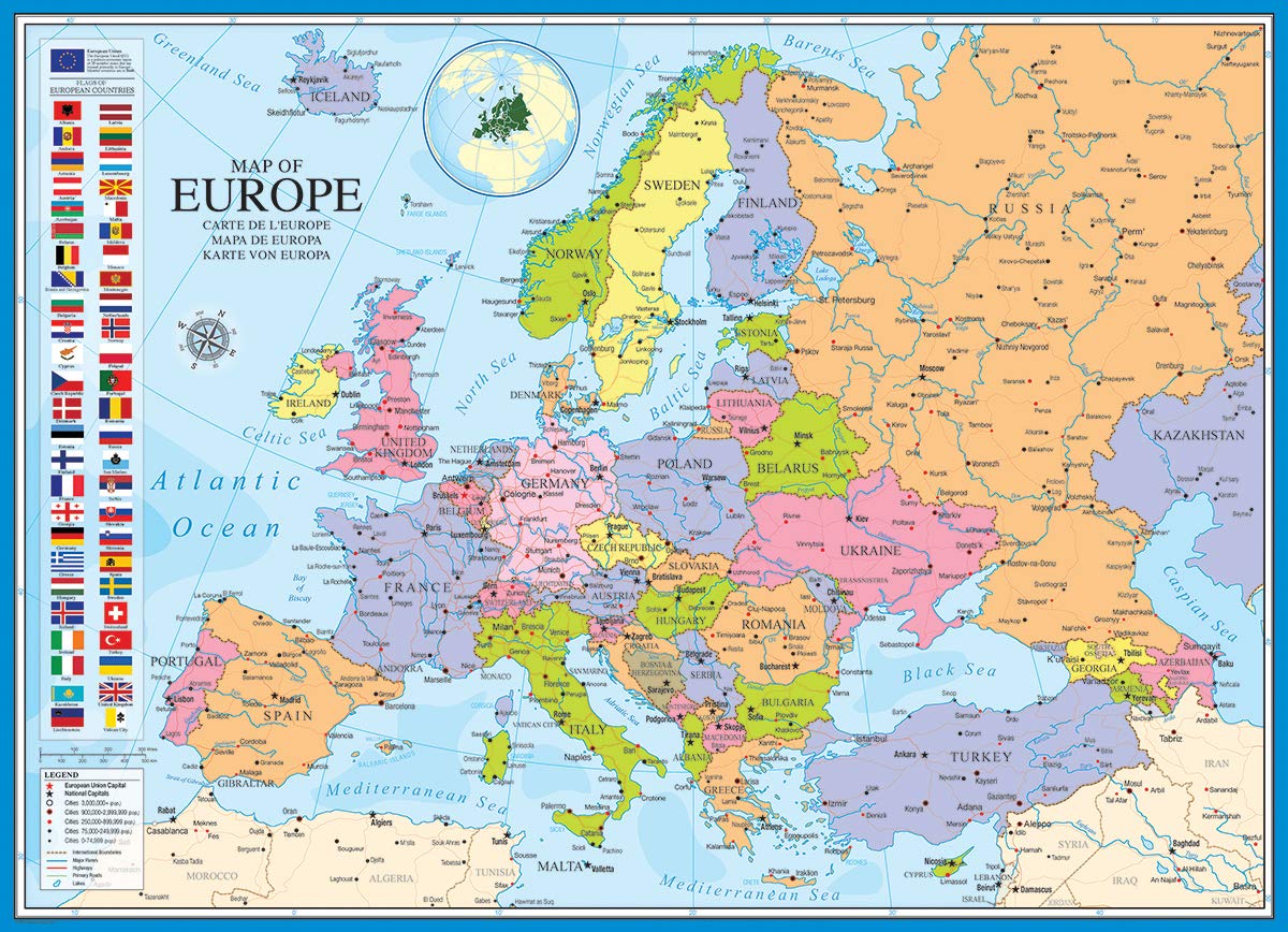 EuroGraphics Map of Europe Puzzle (1000 Piece)