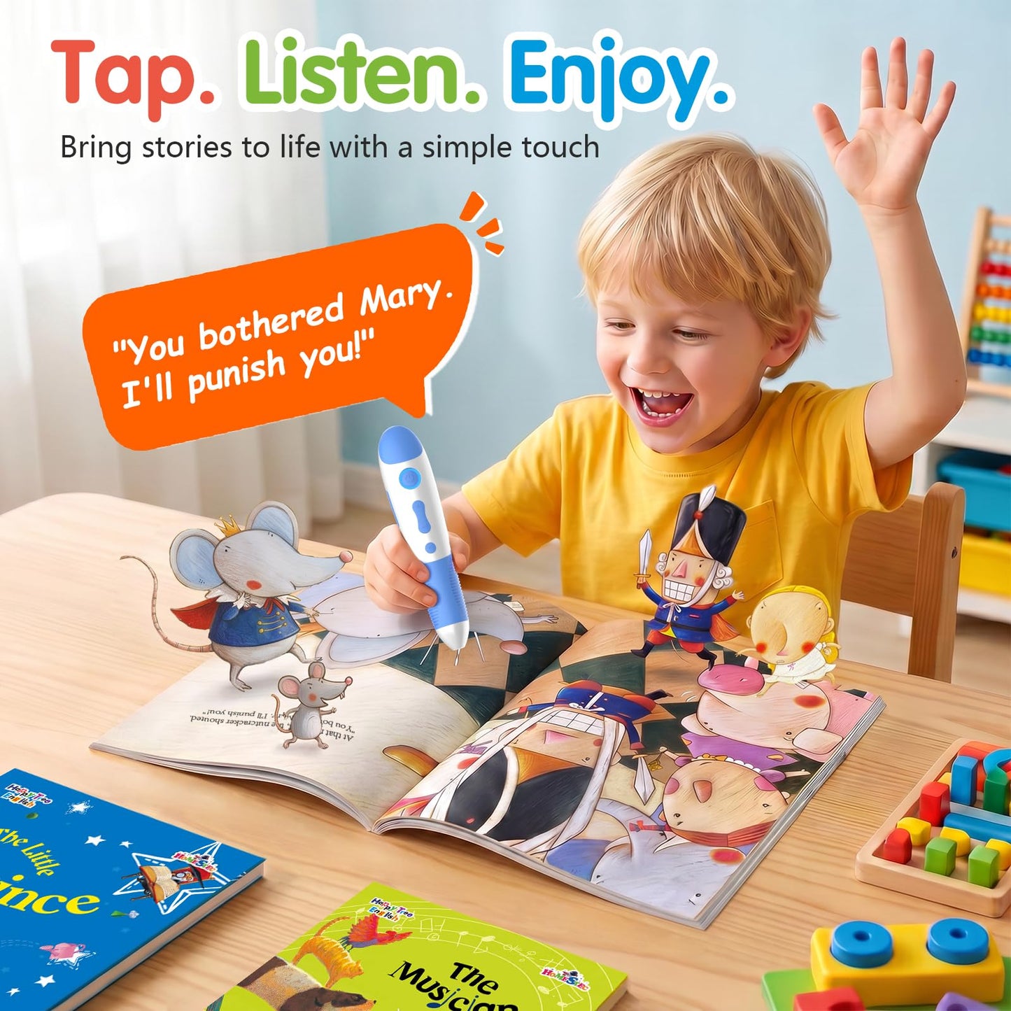 Interactive Audio Story Pen for Kids Ages 3-5