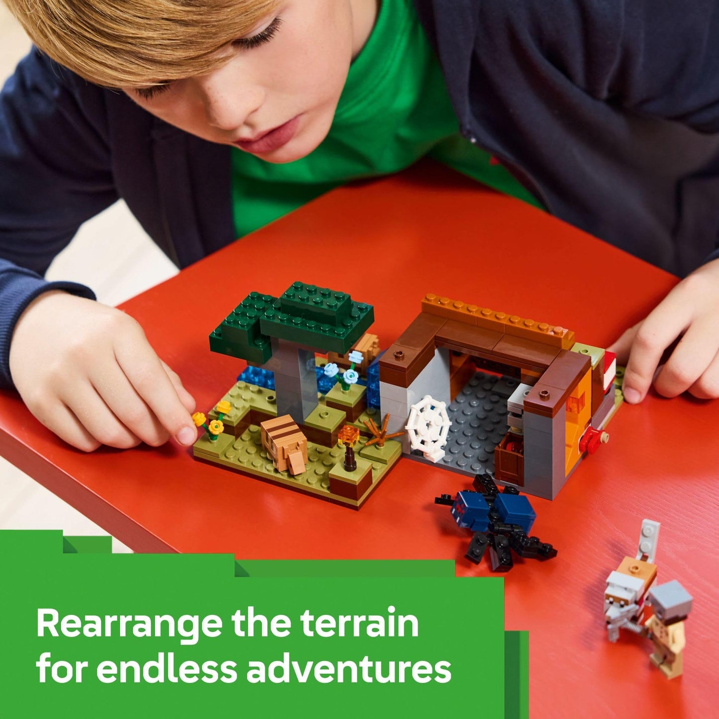 LEGO Minecraft The Armadillo Mine Expedition Toy Figures and Playset - Building Minecraft Toy for Kids, Boys and Girls, Ages 8+ - with Gaming Figures