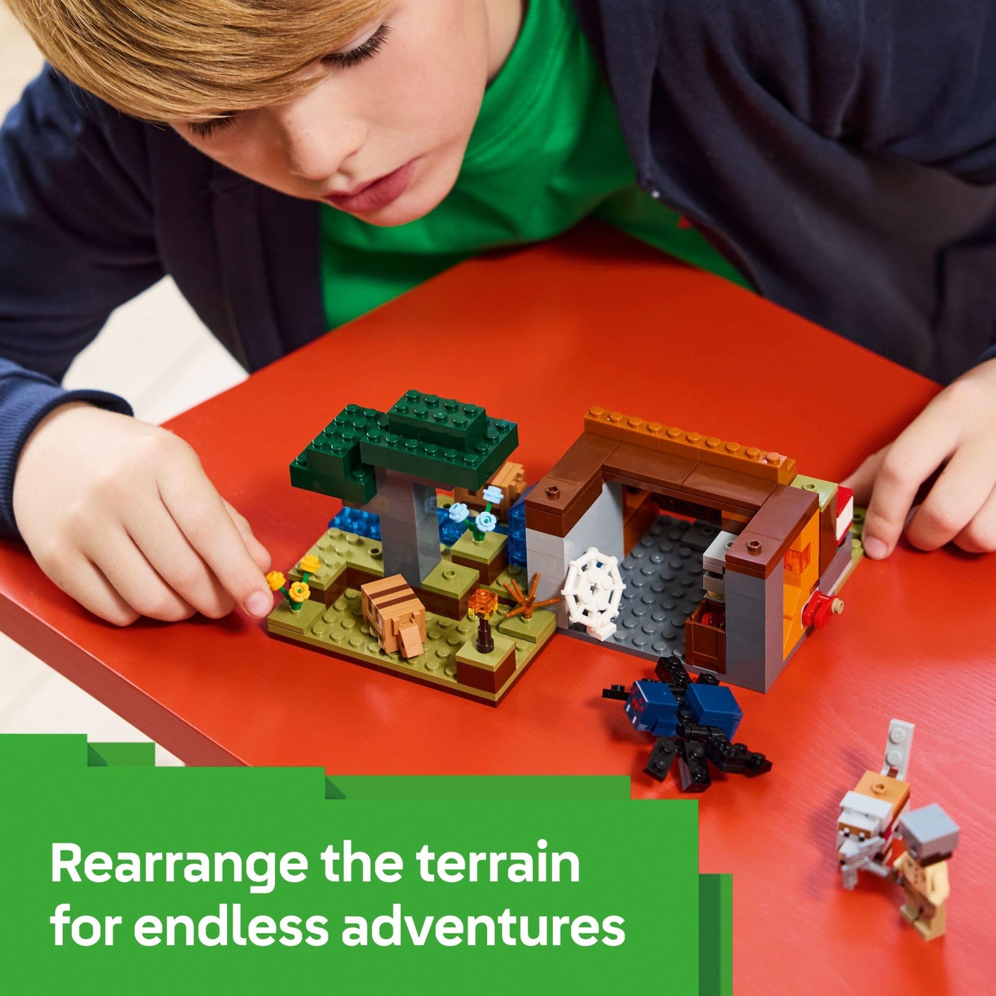 LEGO Minecraft The Armadillo Mine Expedition Toy Figures and Playset - Building Minecraft Toy for Kids, Boys and Girls, Ages 8+ - with Gaming Figures