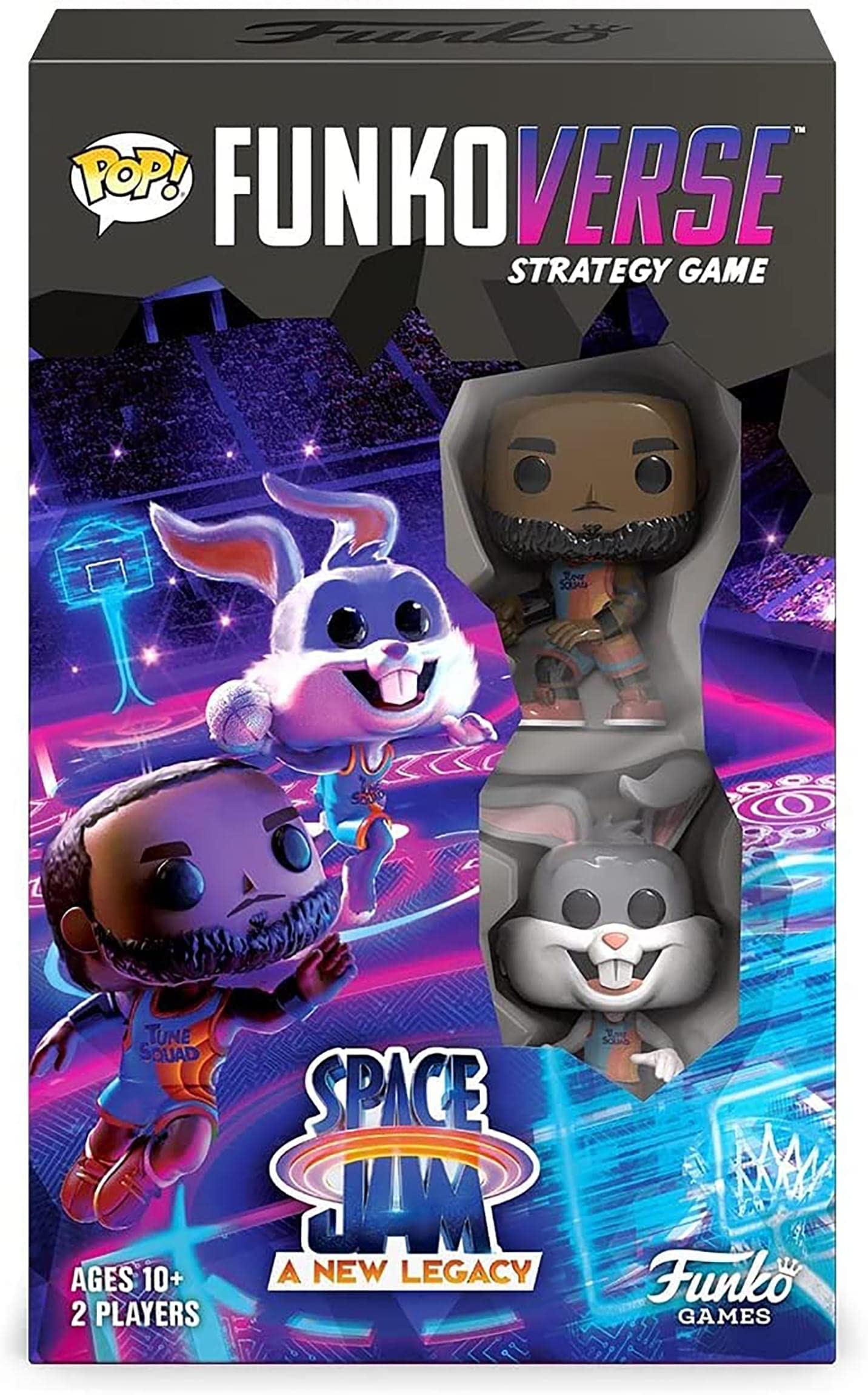 Funko POP Funkoverse: Space Jam 2: A New Legacy 100 2-Pack, Lebron James and Bugs Bunny (Styles May Vary)