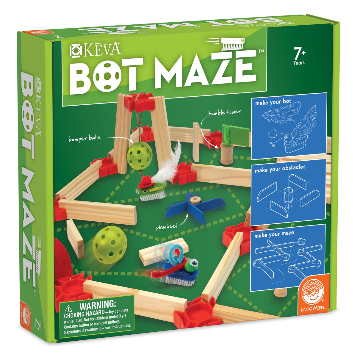 MindWare KEVA Bot Maze STEM Building Toy