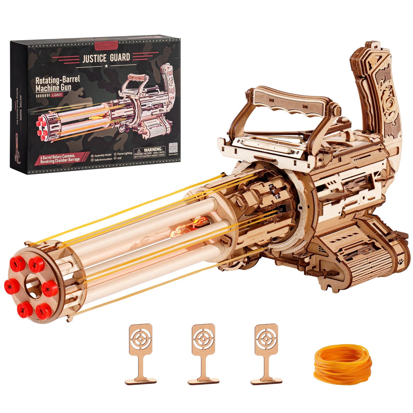 ROBOTIME Wooden 3D Puzzles for Adults, Wooden Rubber Bands Puzzles, 3D Toy Puzzle Model Building Kit, Birthday/Christmas/Creative Gifts