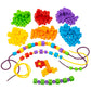 Kids First Math: Lacing Beads Math Kit w/Activity Cards | Develop Skills in Counting, Sorting, Sequencing, Pattern Recognition | Visual Hands-on Math