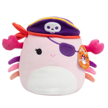 Squishmallows 10-Inch Halloween Cailey Pirate Crab Jazwares Plush Toy