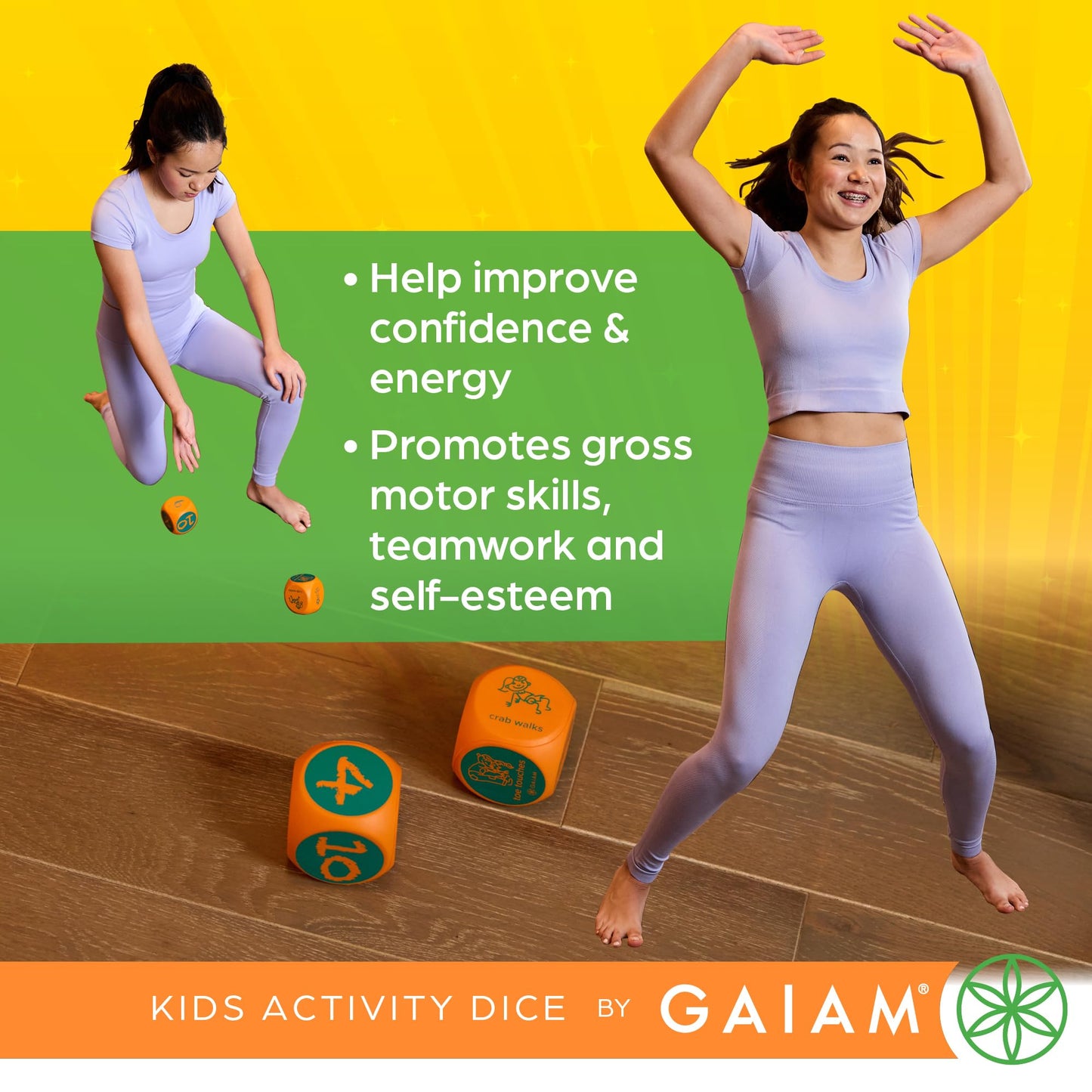 Gaiam Kids Activity Fitness Dice, Fun Classroom Game