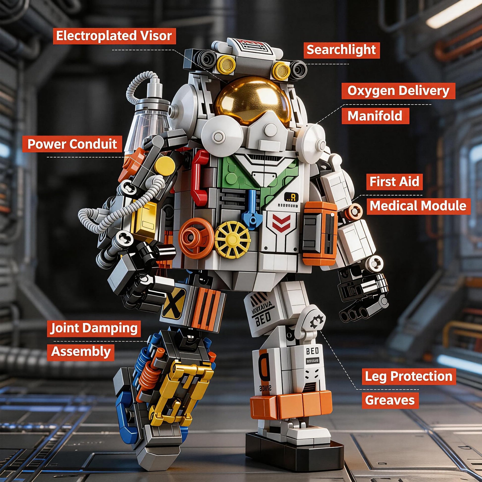 kececo Space Astronaut Building Block Toy - Ideal Gift for 8-14 Year Old Children - 525pcs for Space Astronaut Building Block Sets