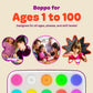 Boppo Screen-Free Learning Tablet for Kids - Interactive Handheld Games - Educational, Travel-Friendly Fun for the Whole Family - Includes 40+