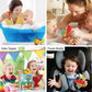 DolliBu Biplane Squirter Bath Toy - Floating Rubber Airplane Baby Toy, Cute Airplane Toys for Kids, Fun Toddler Bath Squirt Toys for Pool, Bathtub, or