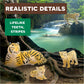 Terra by Battat Tiger Family Animal Figures, 4-Piece Safari Set, Animals