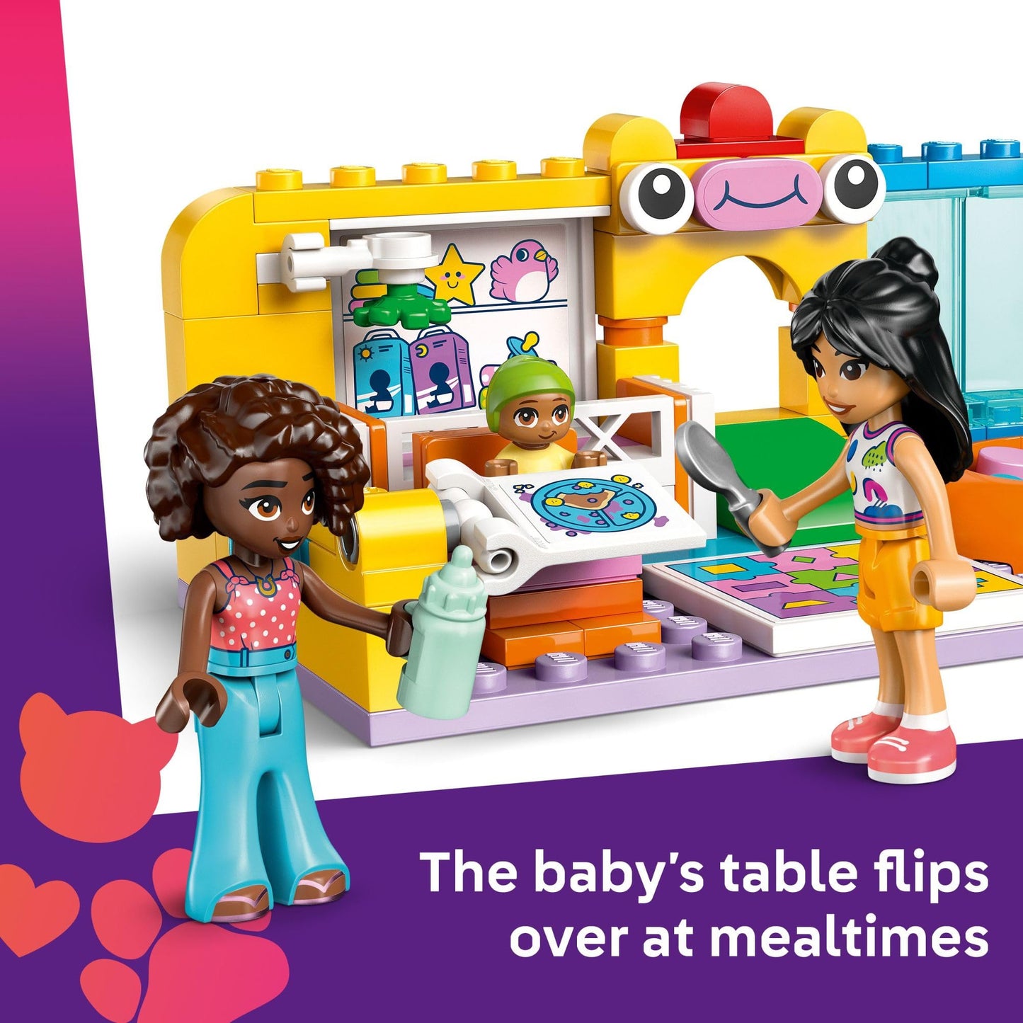 LEGO Friends Aliya's Baby Sister's Playroom Building Toy - Pretend Play Set for Kids, Girls and Boys, Ages 6+ - with 2 Minidolls, Baby Figure, and