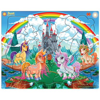 Just Smarty Unicorn Puzzle for Girls, 27 Pieces
