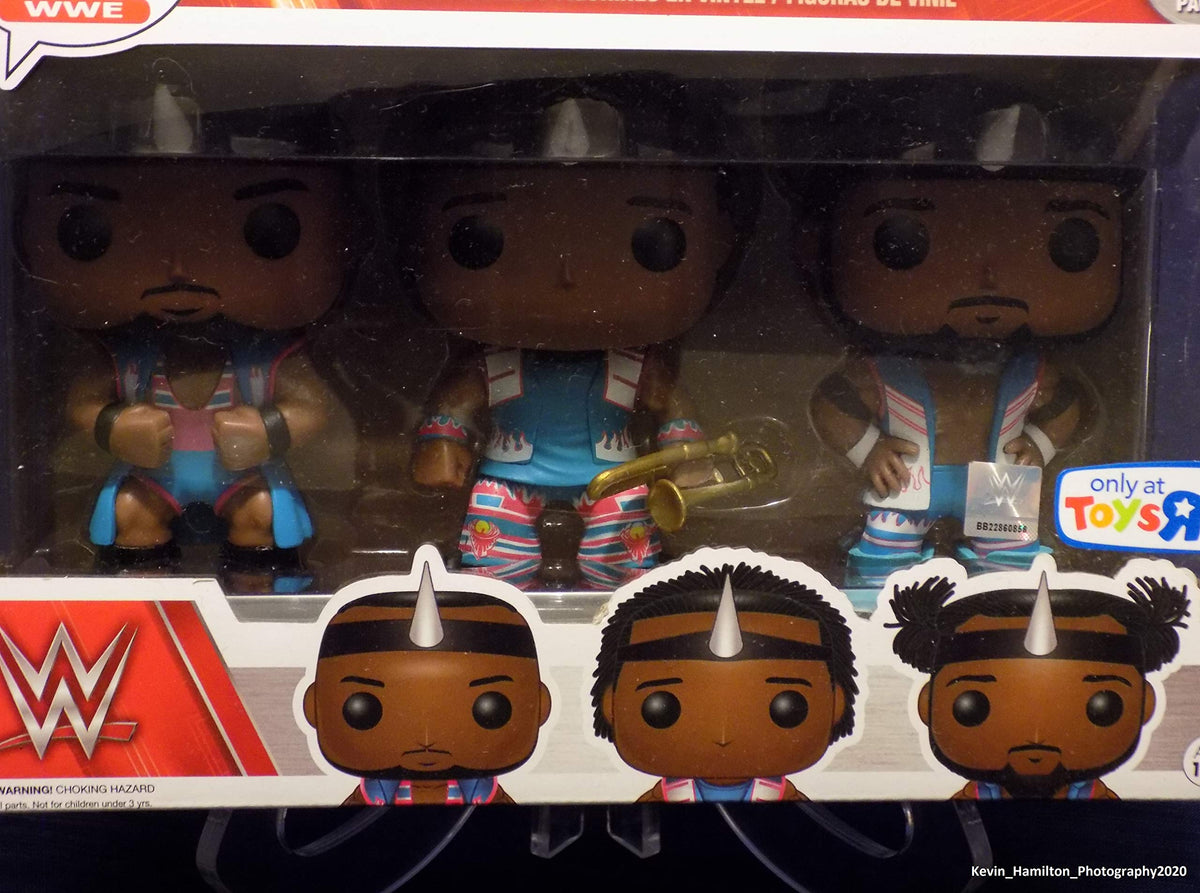 Funko POP! Big E Xaviers Woods Kofi Kingston WWE Exclusive New Day 3 Pack