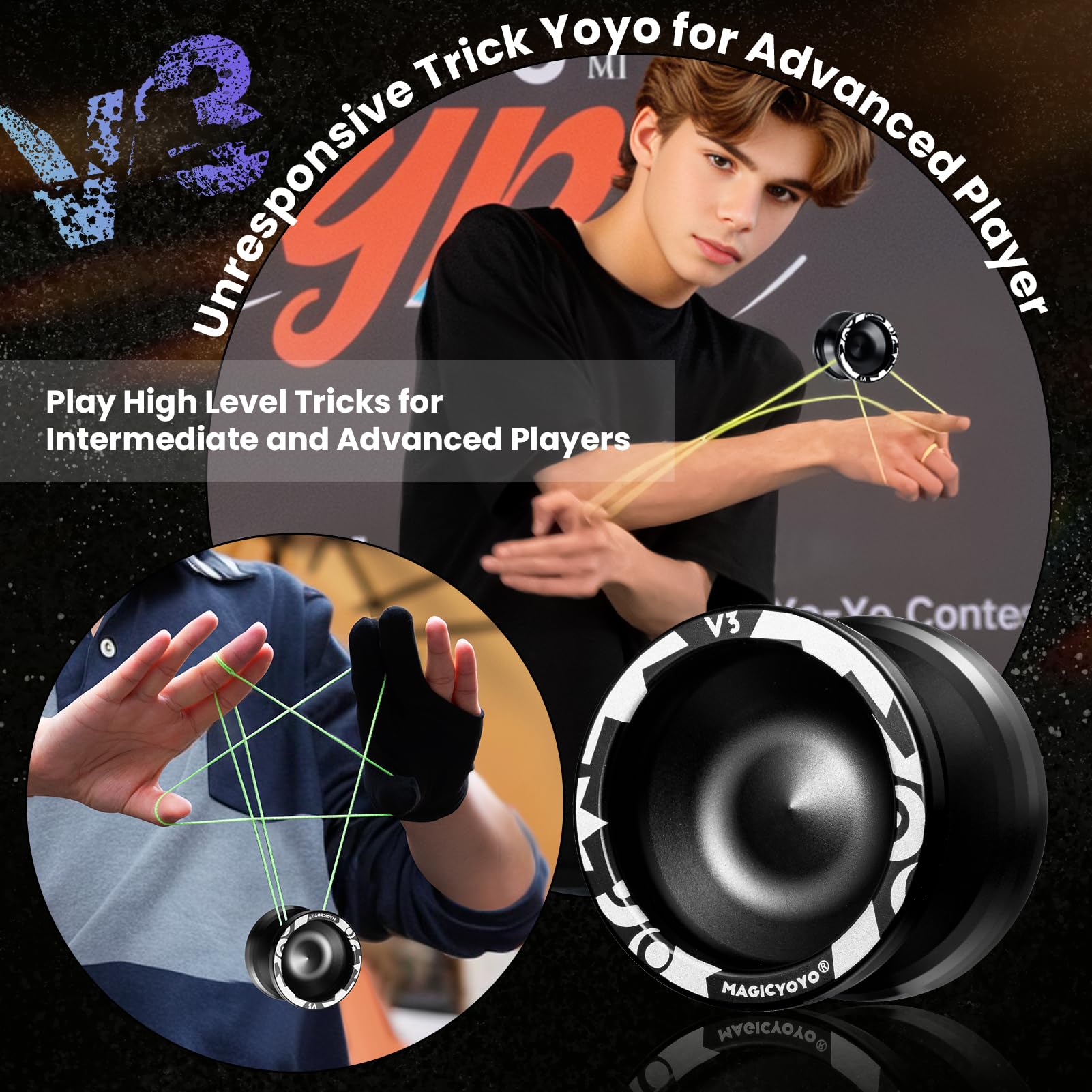 MAGICYOYO V3 Yoyo for Kids 8-12 or Above, Responsive Yo-yo Dual Function