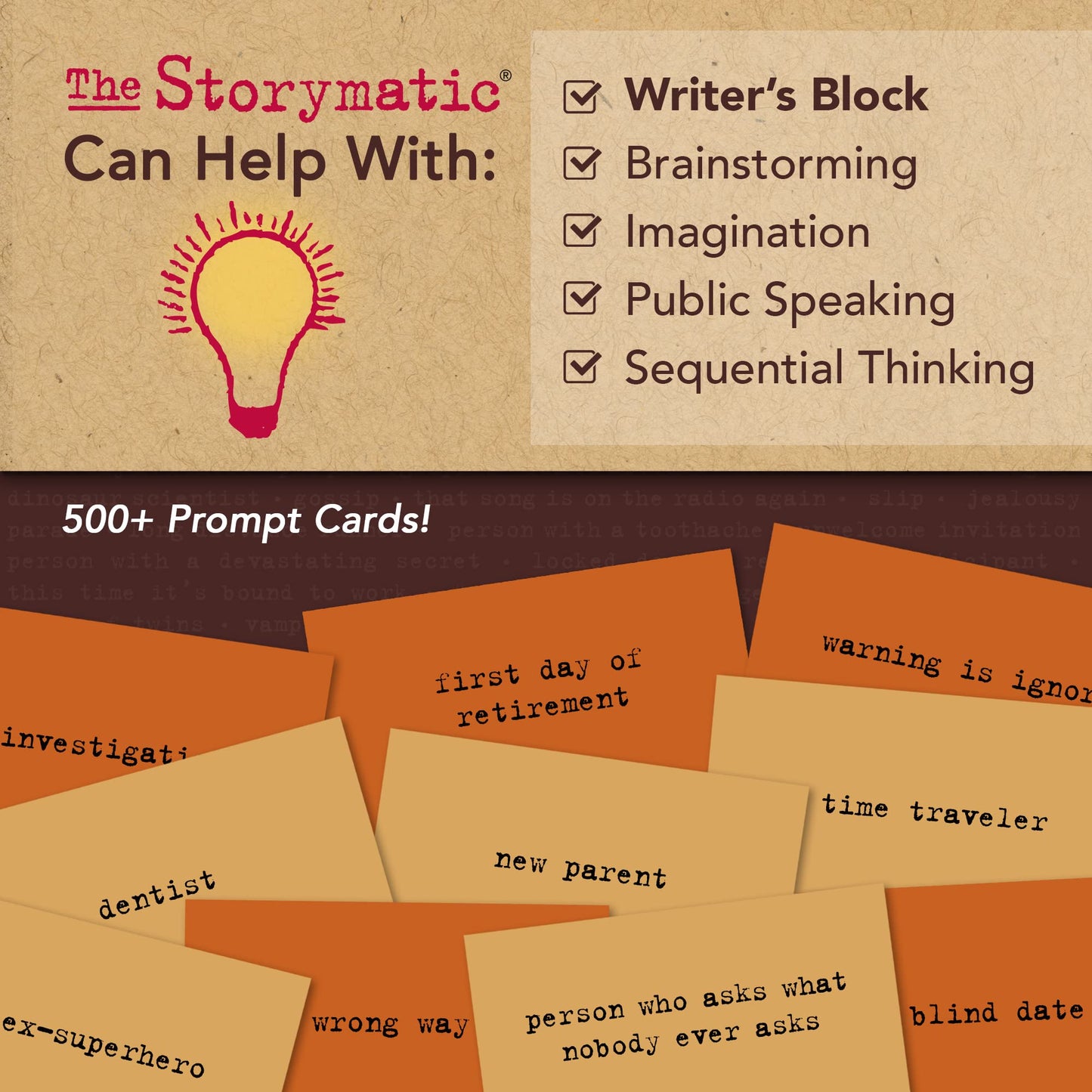 Storymatic Classic - Creative Writing Prompts and Story Games - Storyteller Cards - Teacher Tool