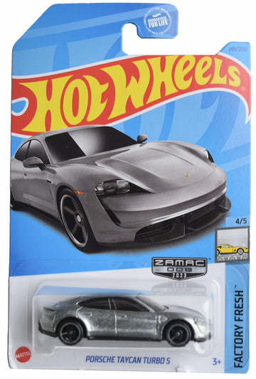 Hot Wheels Zamac Porsche Taycan Turbo S, Factory Fresh 4/5