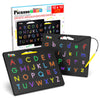 PicassoTiles Magnetic Letter Practice Board, 2-in-1 ABC Tracing Pad, Age 3+