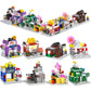 ZornRC 8 Packs Mini City Shop Street View Building Blocks Kit,MOC Construction Creative Educational Kit with Hair Salon & Café Store,Girls Boys Dream