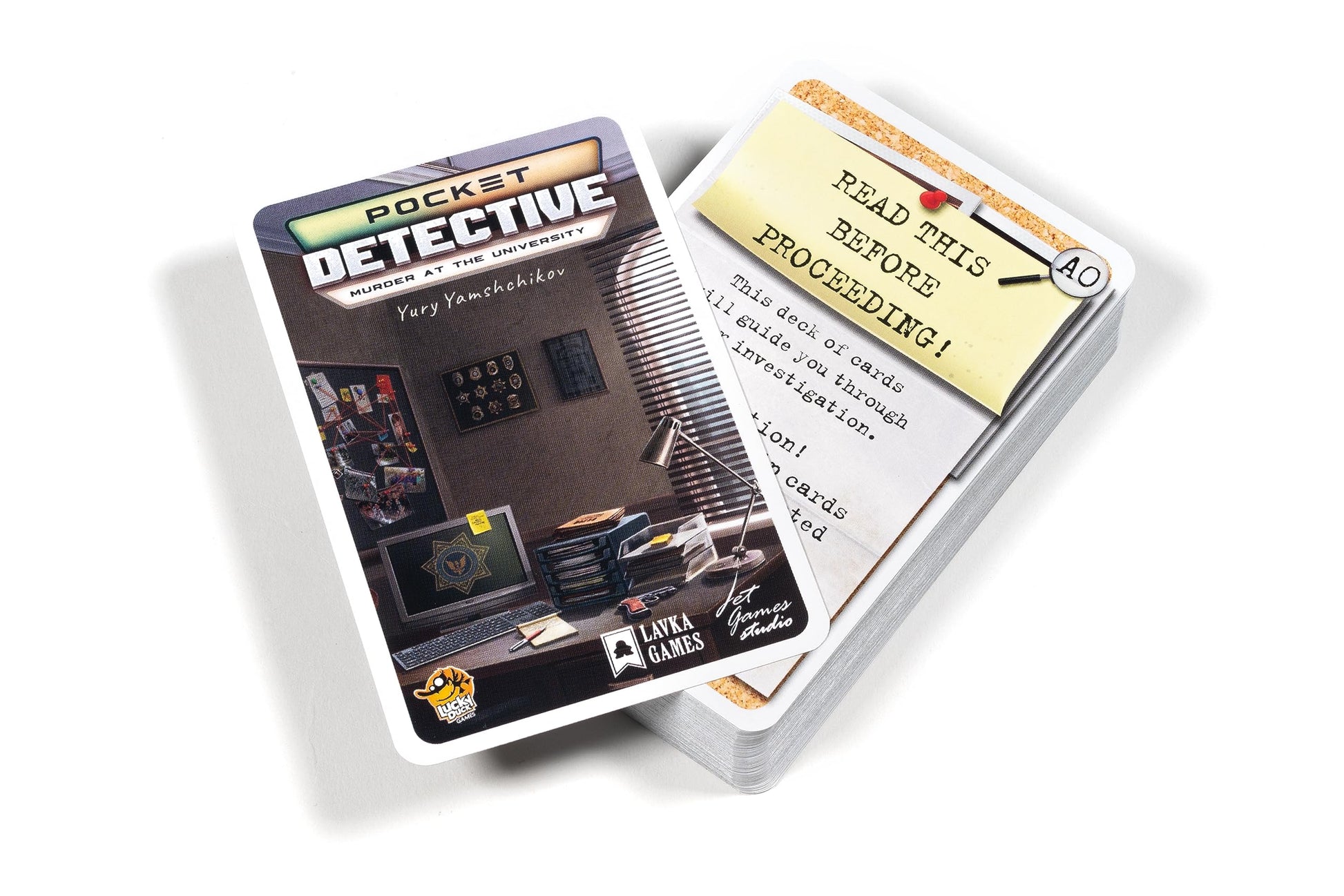 Pocket Detective Season 1 Card Game - Solve Intriguing Mysteries Anywhere! Cooperative Game for Kids and Adults, Ages 14+, 1-6 Players, 45-60 Minute