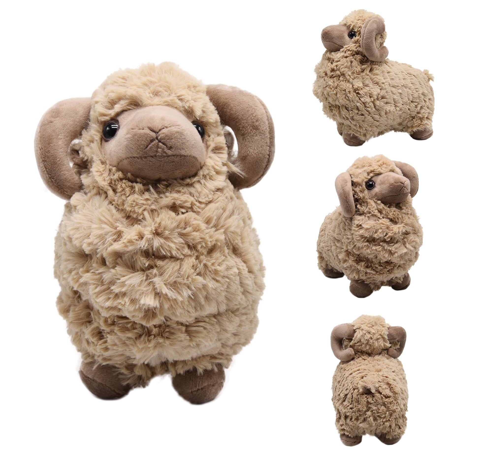 BABOLI Cuddly Sheep Stuffed Animal Adorable Fluffy Plush Sheep Toy Super Soft and Cute Lamb Doll Pretty Sweet Gifts for Kids Boys and Girls Present