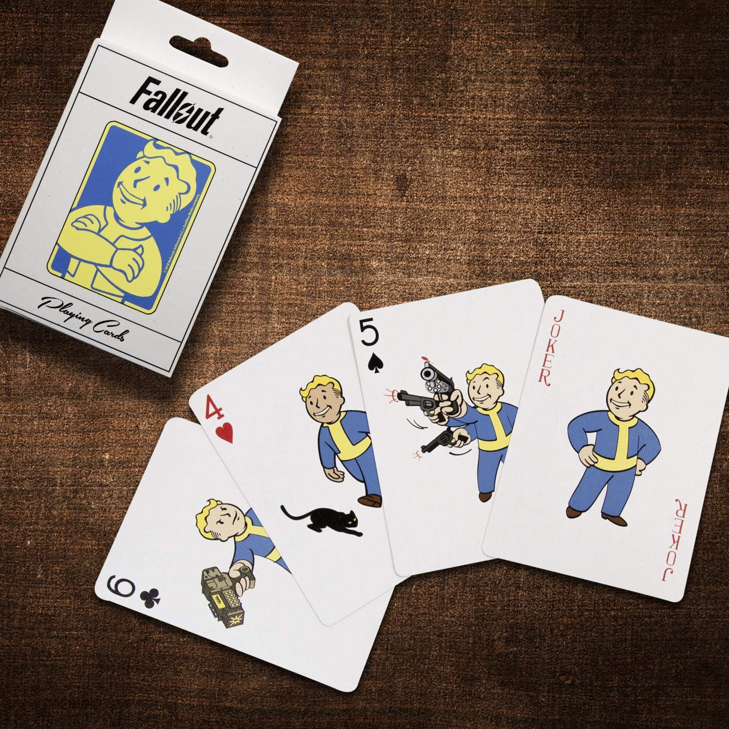Fallout Playing Cards Deck - Depicting Your Favorite Vault Boy Perks from the Video Game - Full 52 Card Deck