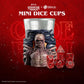 Sirius Dice Stranger Things Mini Dice Cup - Vecna - 7pc Red & Black Polyhedral Set, Detailed Character Sculpt On Glass Cup, Collectible RPG