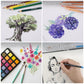 COLOUR BLOCK 181-Piece Mixed Media Art Set in Wooden Case, Deluxe Drawing Set and Professional Art Supplies for Adults, Art Kit for Drawing