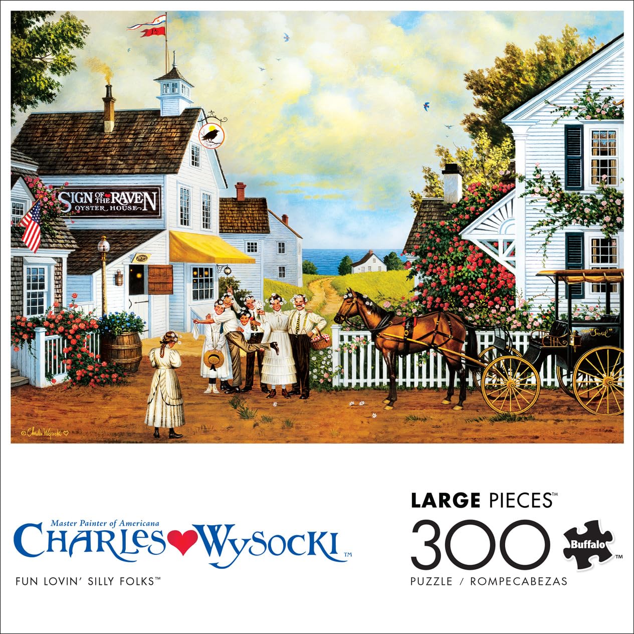 Buffalo Games - Charles Wysocki - Fun Lovin' Silly Folks - 300 Piece Puzzle