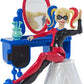 DC Super Hero Girls Poison Harley Quinn Figure Bedroom Set, 6"