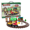 LINCOLN LOGS-Sawmill Express Train - 101 Parts - Real Wood Logs - Buildable Train Track-Ages 3+ - Best Retro Building Gift Set for Boys/Girls-Creative