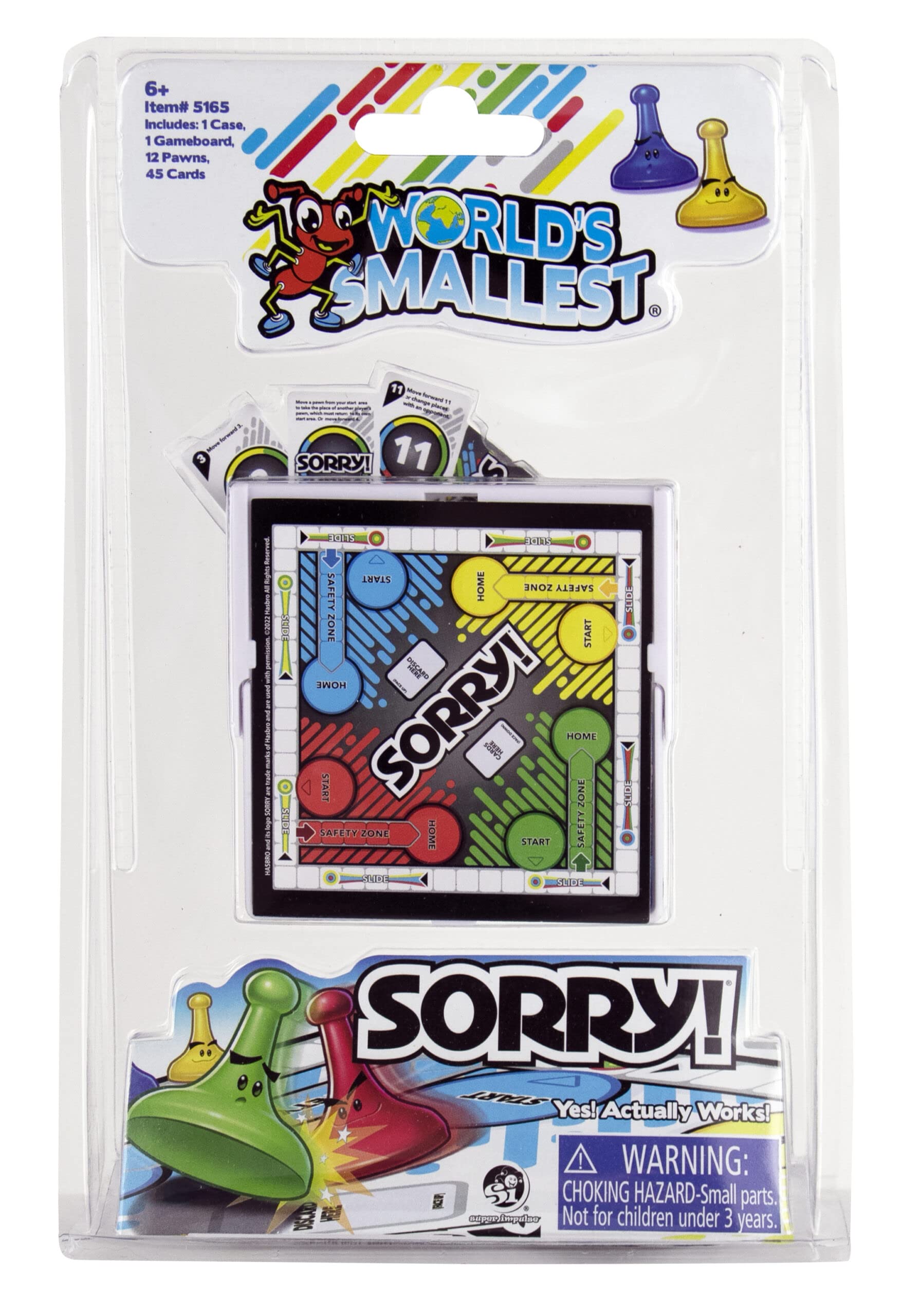 World's Smallest Sorry, 1-2 Players
