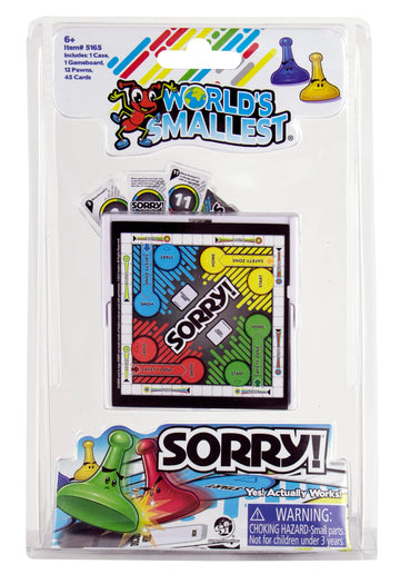 World's Smallest Sorry, 1-2 Players