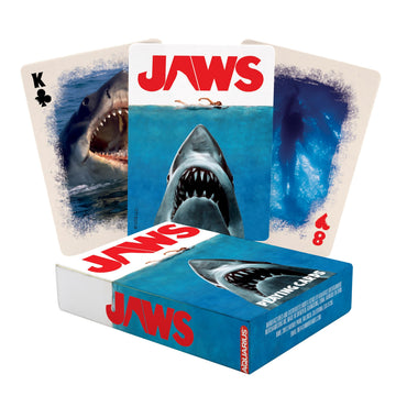 Aquarius Jaws Playing Cards Standard Size - Themed Novelty Deck with 52 Unique Shark Designs - Collectible Merchandise Gift for Teens and Adults