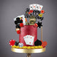 35 PCS Casino Cake Toppers Mini Slot Machine Poker Chips Dice for Las Vegas Scene Birthday Decorations (casino 2)