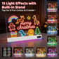 17 Inch Rechargeable LED Drawing Board for Kids, Upgraded 15 Colors Light Up Doodle Pad, Anti-Scratch PVC, Flicker-Free Eye Care, Includes Tracing