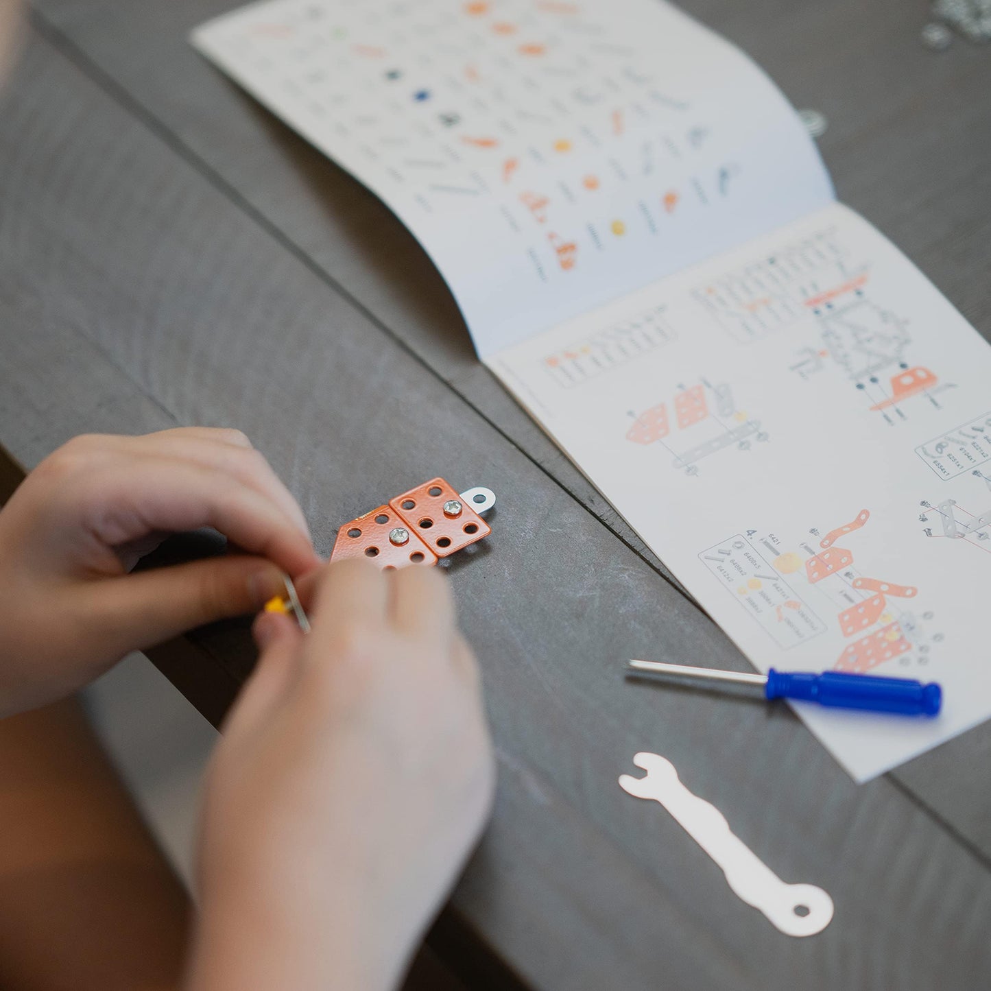 MALUVRIAN Erector Set for Boys & Girls - Metal Model Kits for Adults, Teens & Advanced Kids - Stem Toys - Build A Robot or Excavator - Educational
