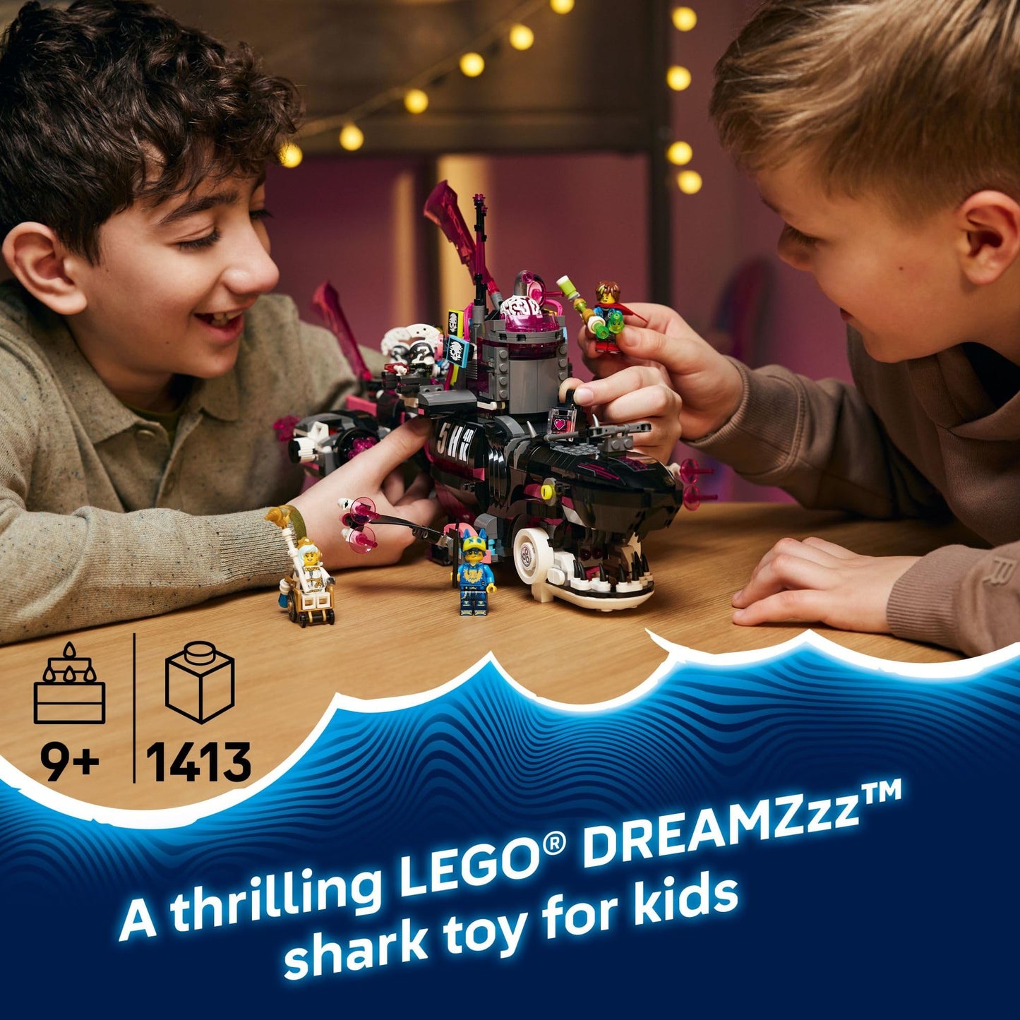 LEGO DREAMZzz Nightmare Shark Submarine Building Toy for Kids - Pretend Play Set & Figures for Boys & Girls, Ages 9+ - Rebuild as a Battleship or