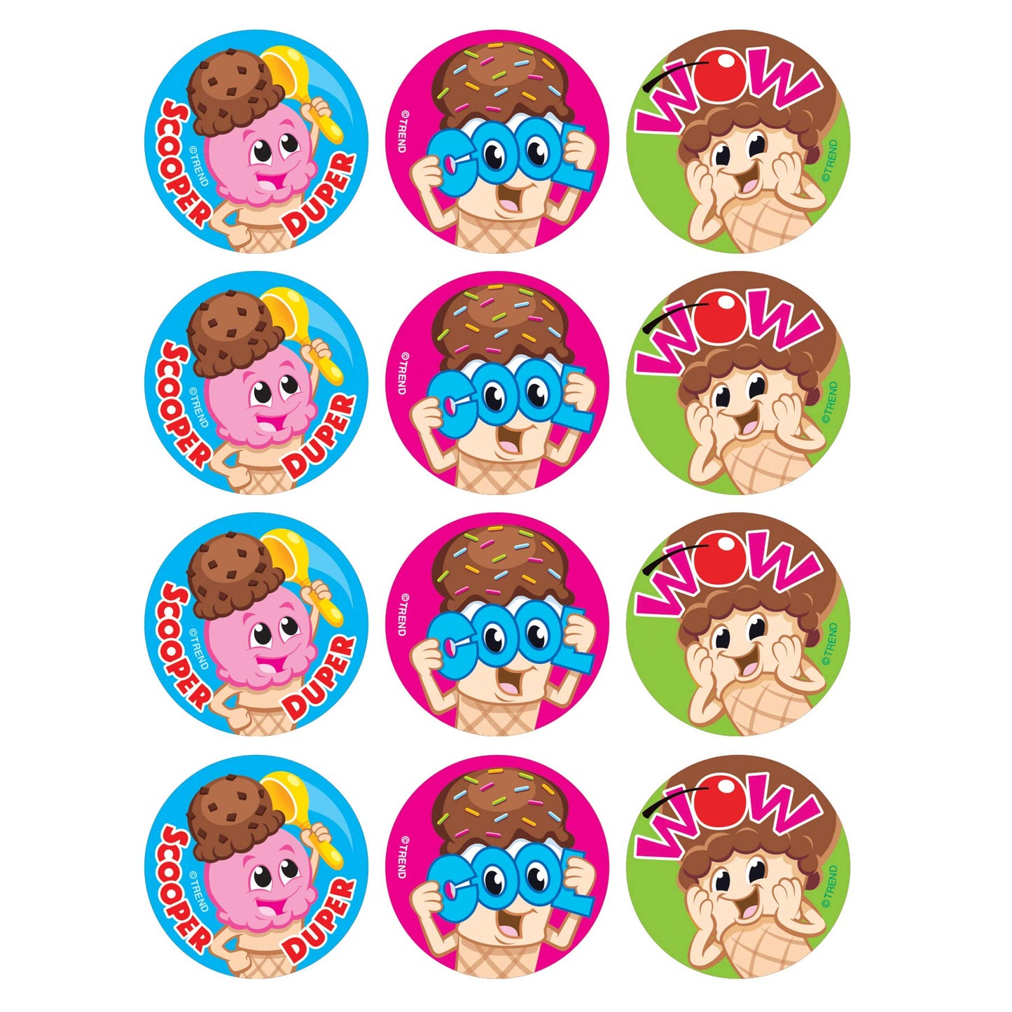 Trend Scoop Squad/Chocolate Stinky Stickers, Classroom Incentives, 48 Count