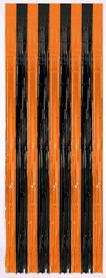 Amscan New Age Scare Halloween Party Orange & Black Door Curtain Decoration