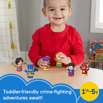 Fisher-Price Little People DC Super Friends, 6 Figures Ages 18+ Months