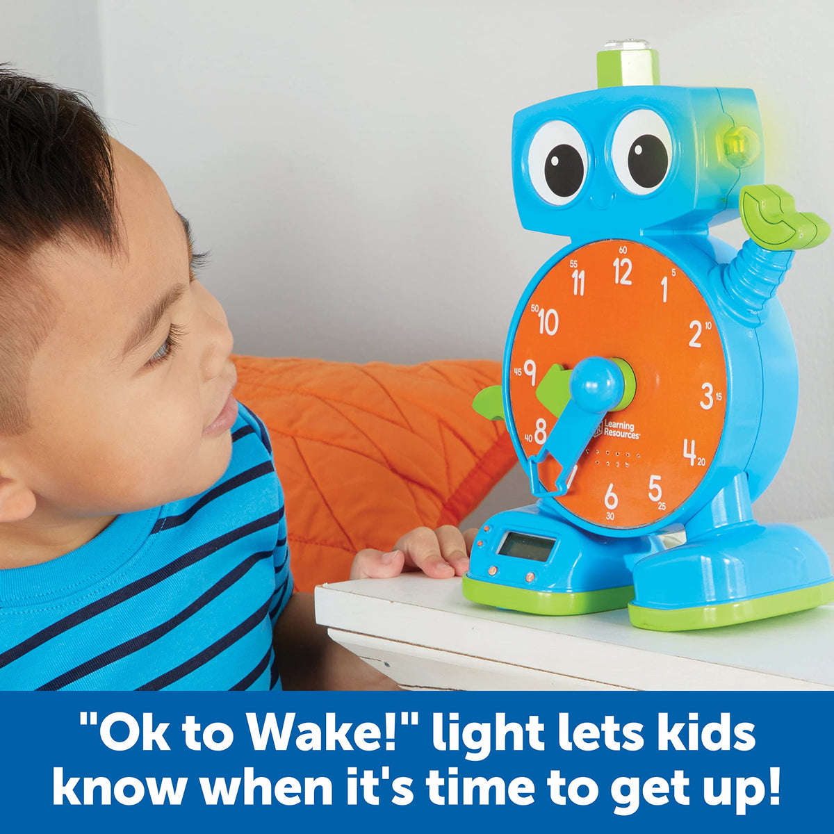 Learning Resources Tock The Learning Clock - Teaching Clocks for Kids, Teacher Classroom Must Haves, Montessori Activities, Math Manipulatives, Time