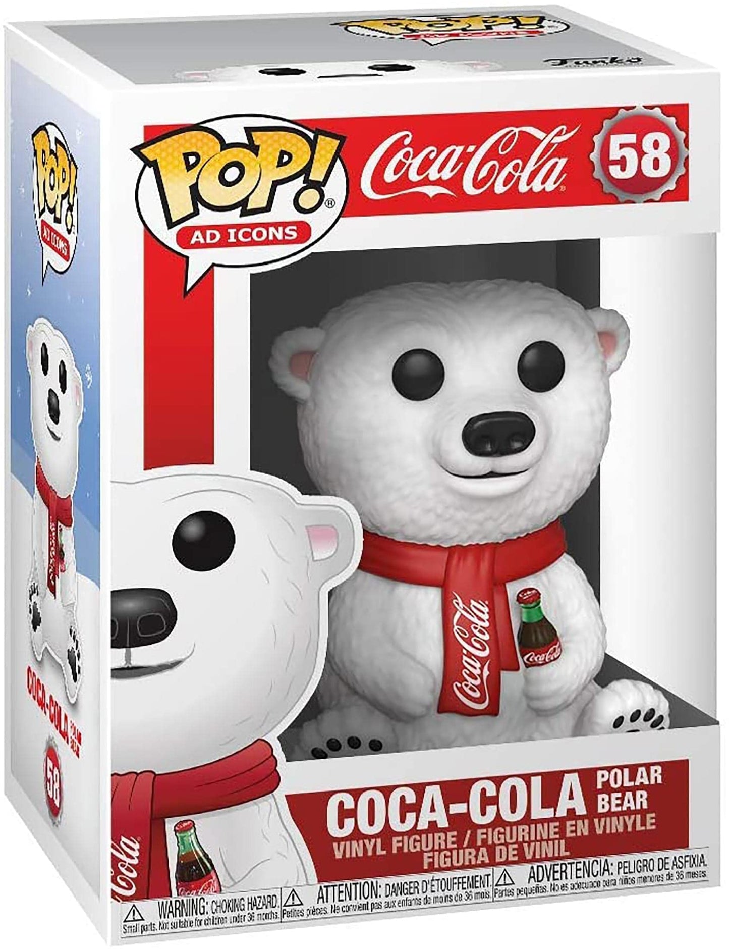 Funko Pop! AD Icons: Coca-Cola - Polar Bear, Multicolor, Model:41732