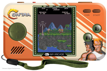My Arcade Contra and Super Contra: Retro Gaming, 2 Games in 1, CO/VS Link for CO-OP Action, Full Color Display